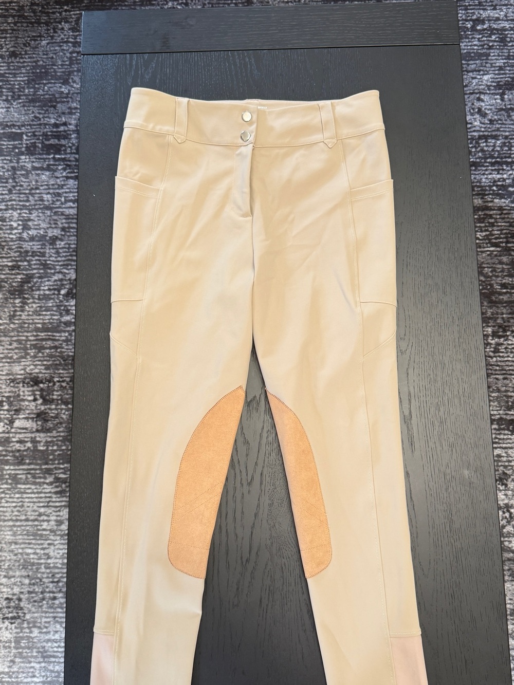 Free Ride Equestrian PRO Beige Breeches Suede knee patch 32